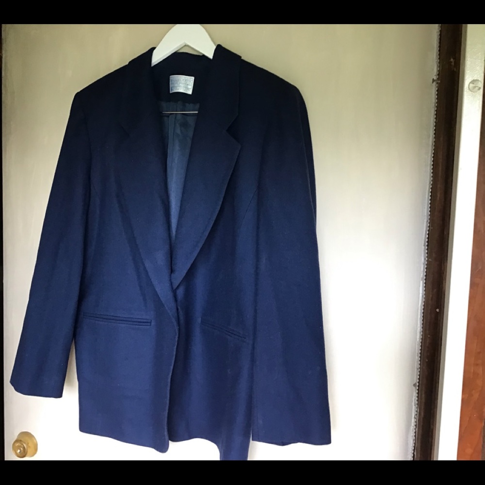 Navy Pendleton Virgin Wool Jacket